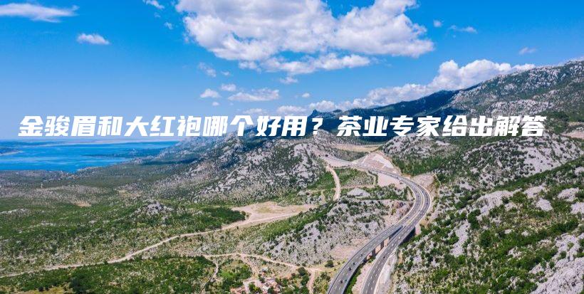 金骏眉和大红袍哪个好用？茶业专家给出解答插图