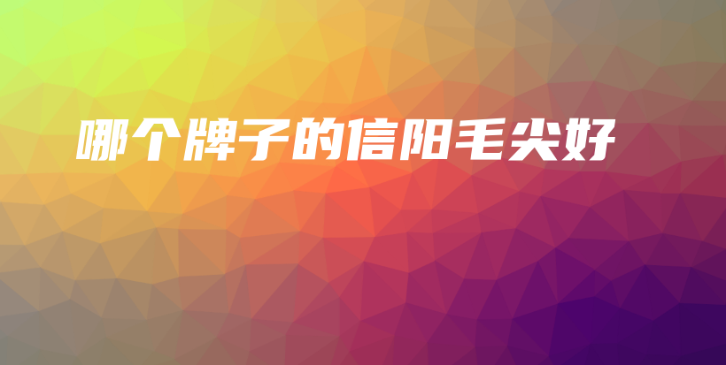 哪个牌子的信阳毛尖好插图