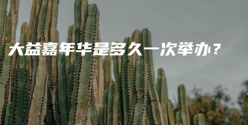 大益嘉年华是多久一次举办?插图 大益嘉年华是多久一次举办?插图